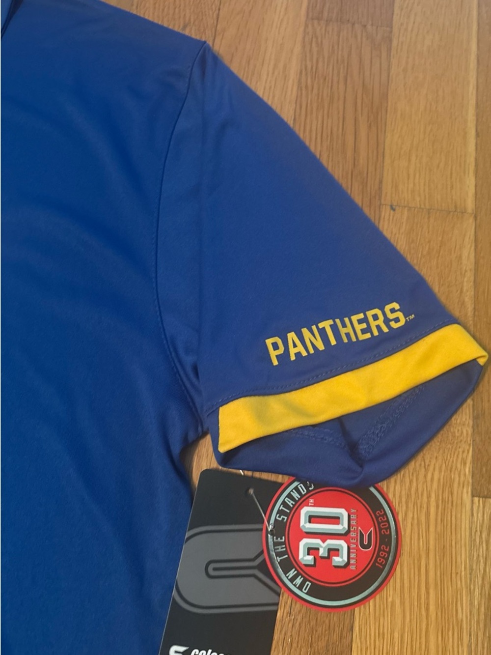 Colosseum Blue and Yellow Pitt Logo Polo - Picture 3 of 6
